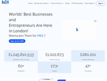 Tablet Screenshot of londonentrepreneursnetwork.com